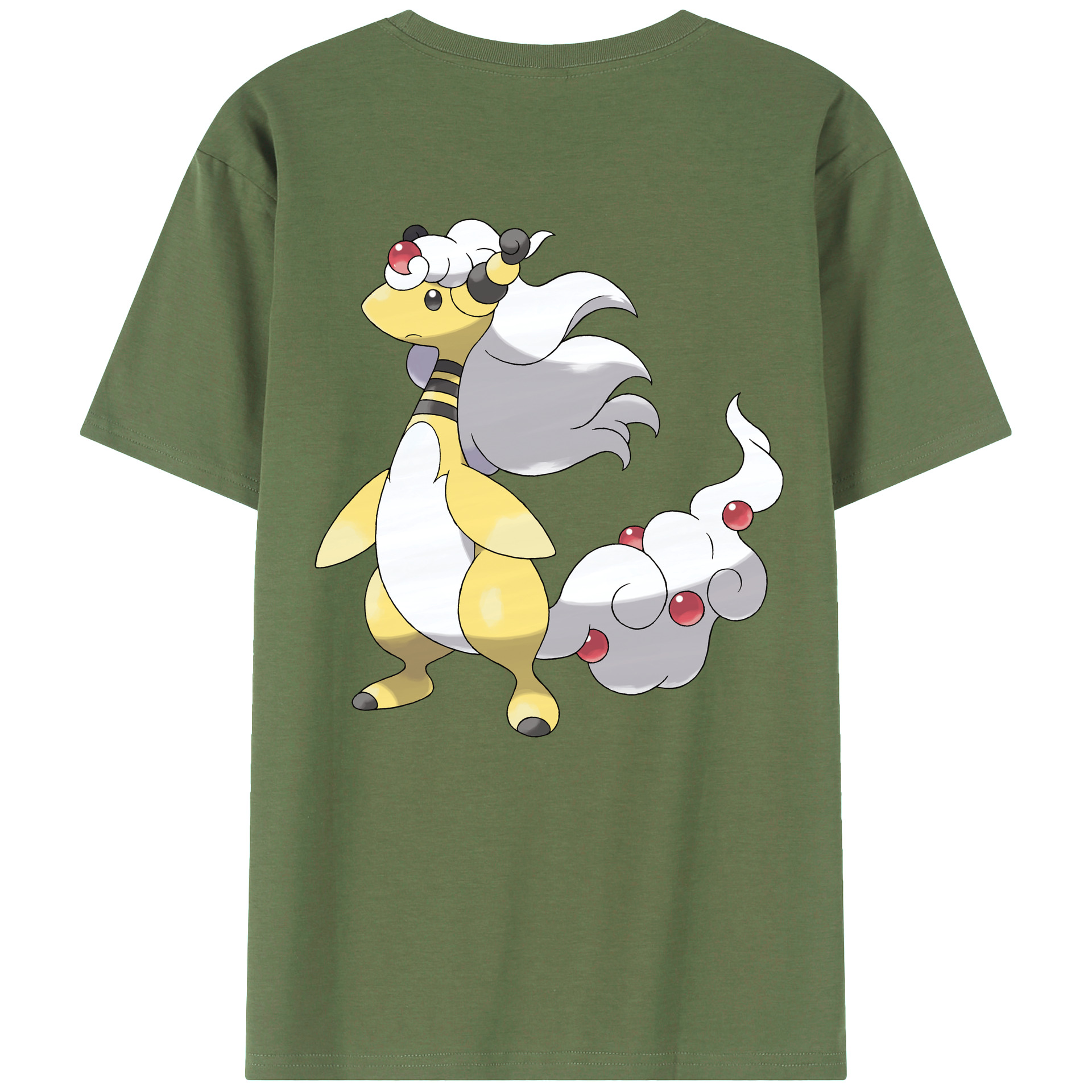 （画像用） ポケットモンスター Pokémon 綿100％ メンズ半袖Tシャツ（バックプリント） 通気性